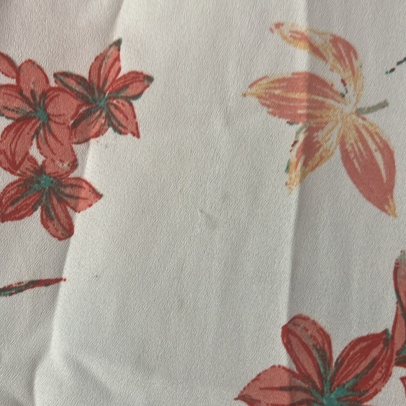 5 for $25! Maurice’s Floral Orange and Cream Kimono with Keyhole Back OSFM. - Picture 6 of 6